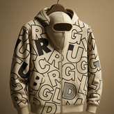 هودی نینجایی سفید طرحدار | پارچه دورس گرم بالا