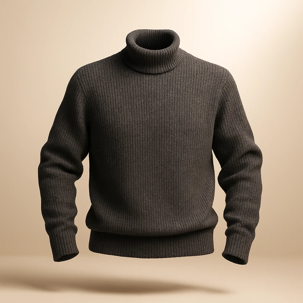 پلیور بافت یقه اسکی بافت درشت در ۴ رنگ  | فری سایز مناسب سایزهای L تا 2XL