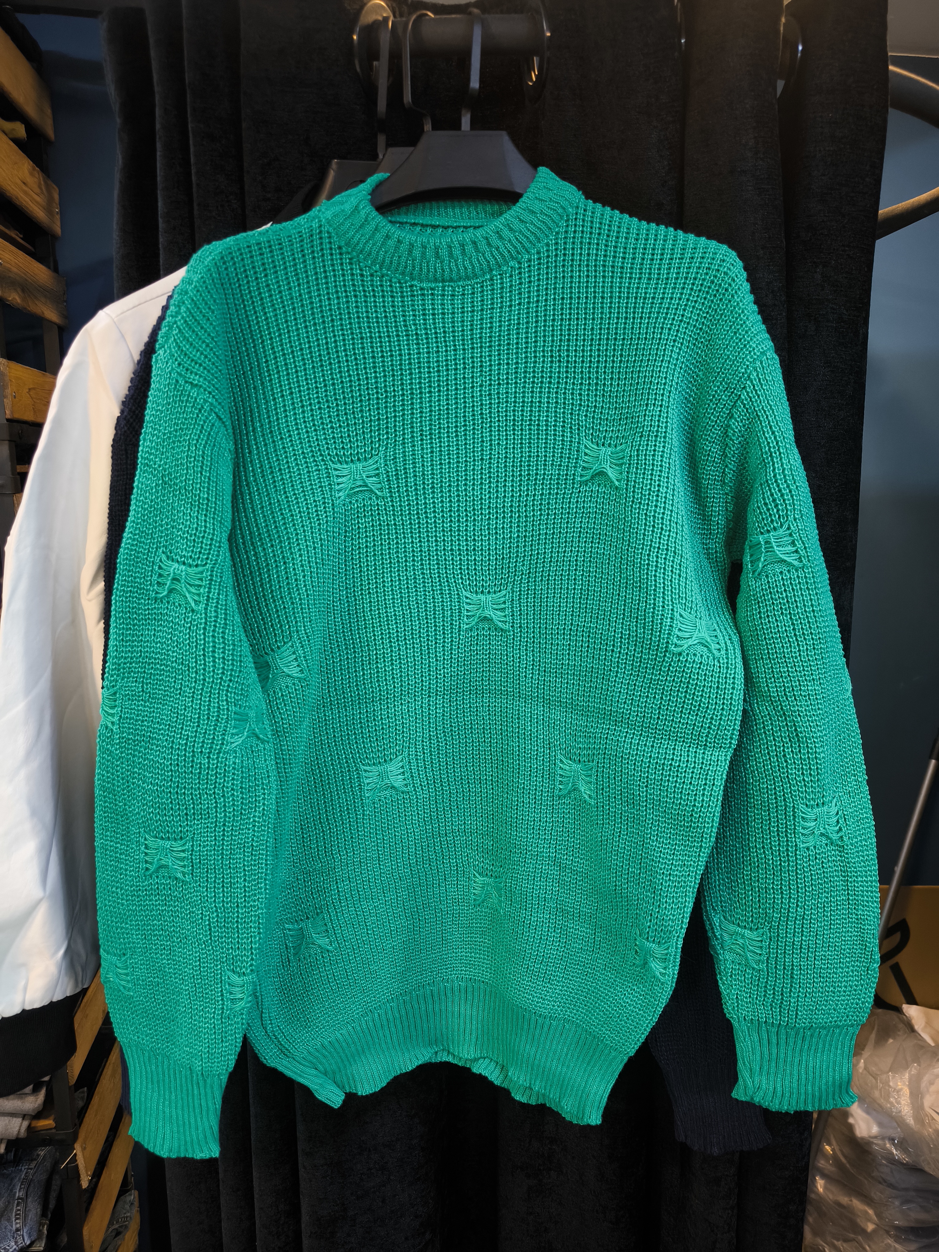 ژاکت پلیور سبز بوتگا مردانه 👌 | فری سایز مناسب سایزهای L تا 2XL