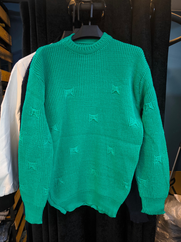 ژاکت پلیور سبز بوتگا مردانه 👌 | فری سایز مناسب سایزهای L تا 2XL