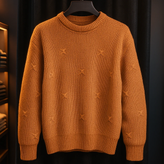 ژاکت پلیور انبه ای مردانه 👌 | فری سایز مناسب سایزهای L تا 2XL