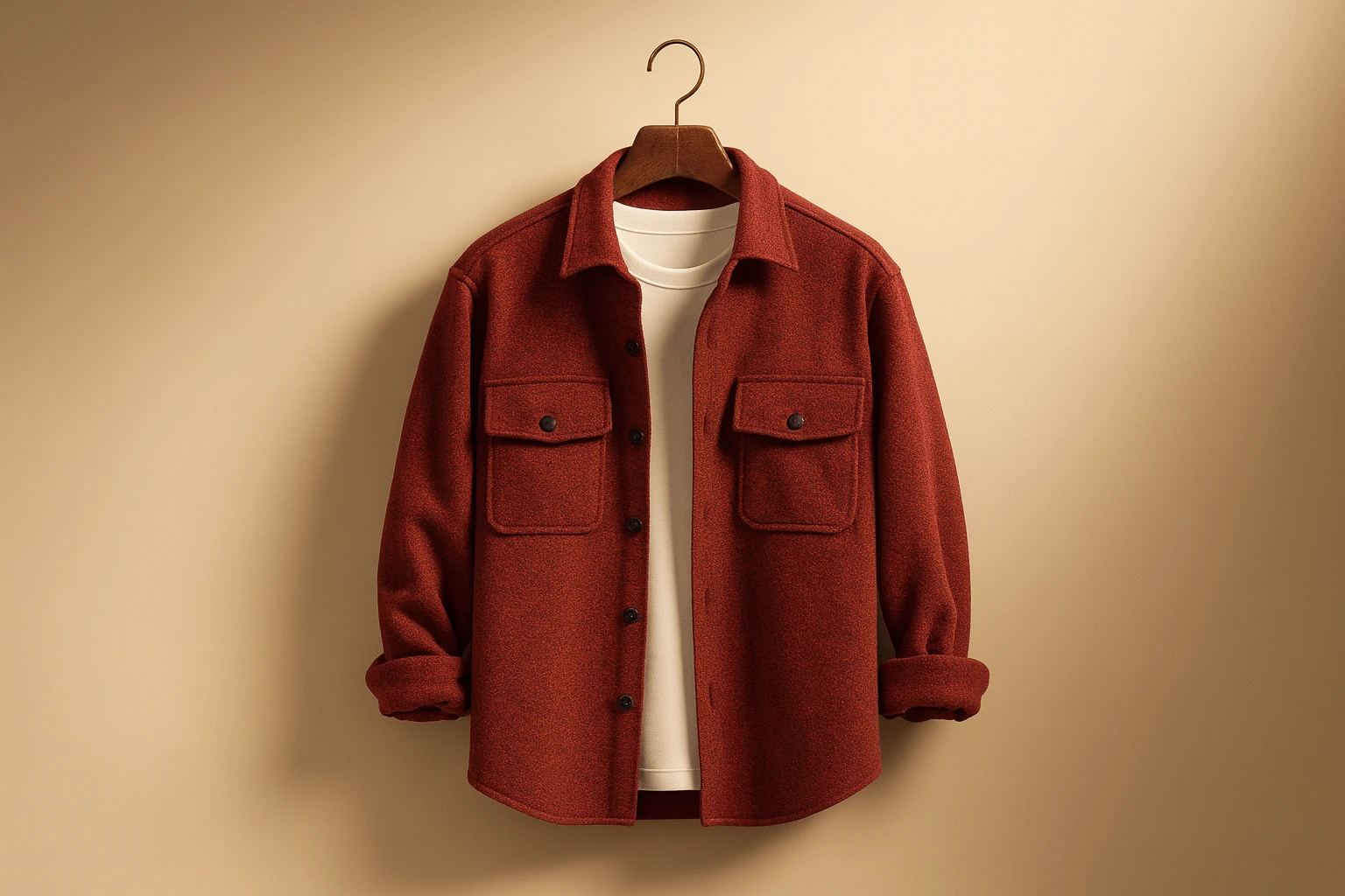 کت فوتر کوبیده قرمز اناری خاص و ضخیم | استایل اولد مانی آزاد باکسی