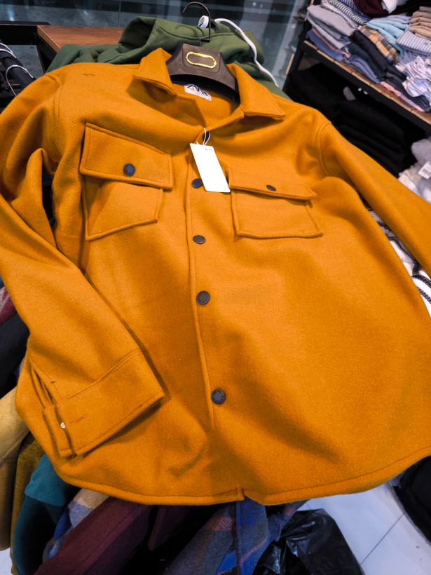 کت فوتر کوبیده آجری انبه ای فوقالعاده خاص و ضخیم | استایل اولد مانی آزاد باکسی