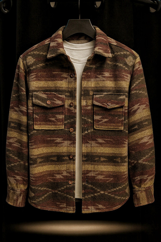 کت فوتر خاص با پترن بورگندی / زرد شنی / ذغالی | استایل باکسی اولد مانی ترند ۲۰۲۵