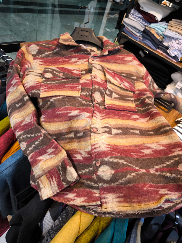 کت فوتر خاص با پترن بورگندی / زرد شنی / ذغالی | استایل باکسی اولد مانی ترند ۲۰۲۵