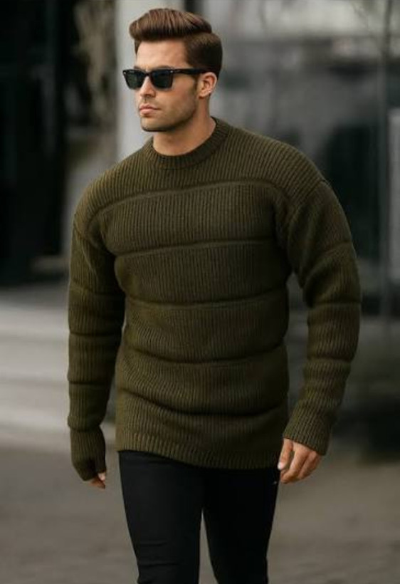 ژاکت بافتنی سبز لش اولد مانی ترند روز ۲۰۲۵ | فوقالعاده خفن و شیک