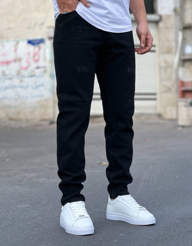 شلوار مام فیت مشکی پارچه کجراه پنبه اعلا کد ۶۴۶ | اورجینال دیلم