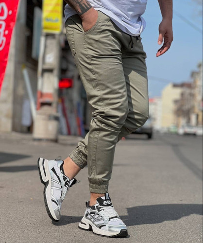 شلوار جاگر کتان سبز سدری | استایل فوقالعاده شیک ۲۰۲۵