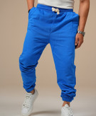 شلوار جاگر آبی پارچه دورس گرم بالا خار خورده * | اورجینال دیلم