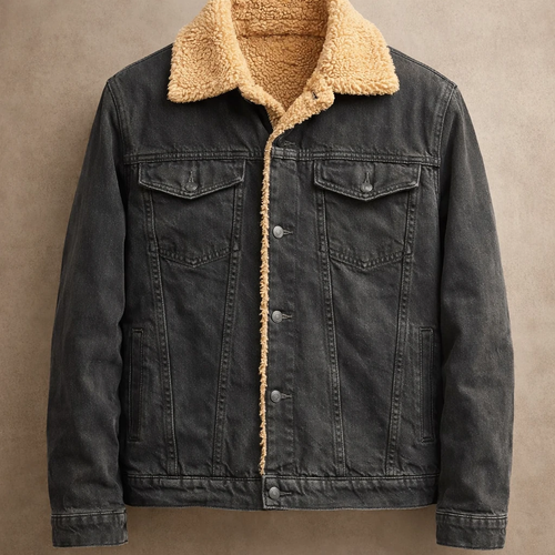 کت لی خزدار ذغالی روشن_اورجینال دیلم