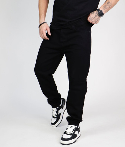 شلوار جین بوی فرند مشکی پرکلاغی مردانه کد 459