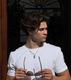 تیشرت سفید ساده نخ پنبه مردانه اسلیم فیت 2026 | اورجینال دیلم