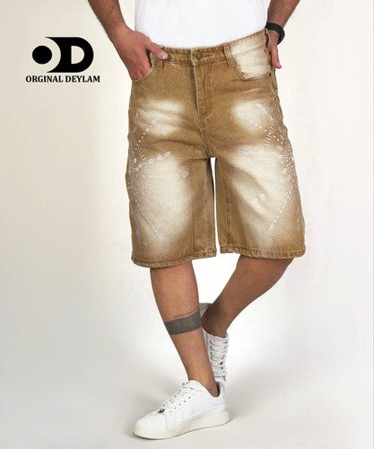 شلوارک جین طرح کاستوم شده پارچه کجراه کد ۴ کیفیت استثنایی