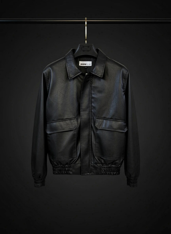 جکت چرم مشکی مات مدل باکسی لش | فوقالعاده شیک و با کیفیت ترند 2026