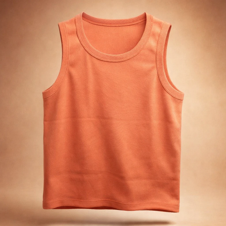 تنگ تاپ رنگ آجری فری سایز گرماژ بالا کیفیت عالی | مناسب سایز L و XL