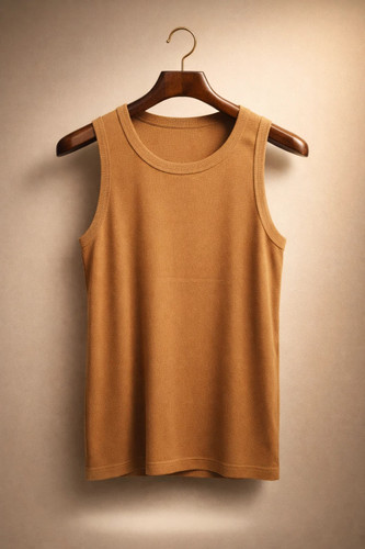 تنگ تاپ رنگ شتری فری سایز گرماژ بالا کیفیت عالی | مناسب سایز L و XL