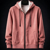 سویشرت فوتر پشمی کبریتی تمام خز کبریتی صورتی خاص با عالی ترین کیفیت | قواره دار لانگ