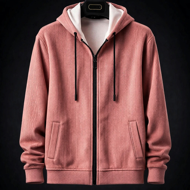 سویشرت فوتر پشمی کبریتی تمام خز کبریتی صورتی خاص با عالی ترین کیفیت | قواره دار لانگ