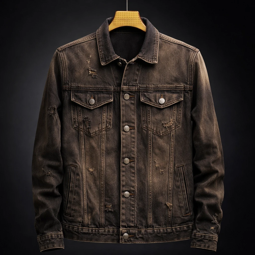 کت جین تینت نفتی گازوییلی کد ۲ فوق العاده شیک 2026 * استایل لانگ * پارچه گرم بالا سنگین قواره استاندارد