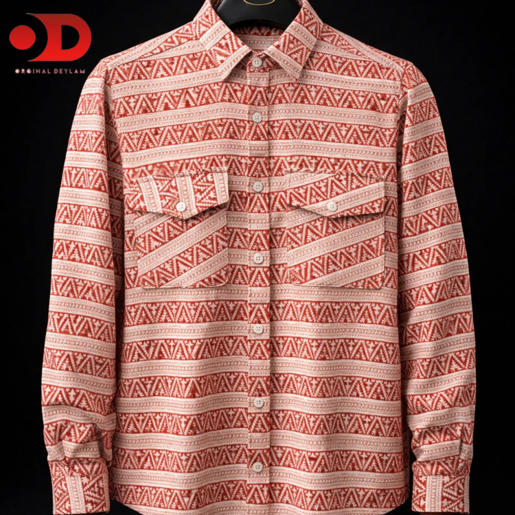 پیراهن کنفی طرح کت با ترکیب رنگهای فوق العاده شیک و گرم 2026 * کیفیت تضمینی