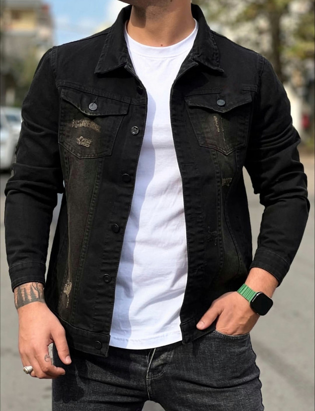 کت جین تینت مسی گازوییلی فوق العاده شیک 2026 * استایل لانگ * پارچه گرم بالا سنگین قواره استاندارد