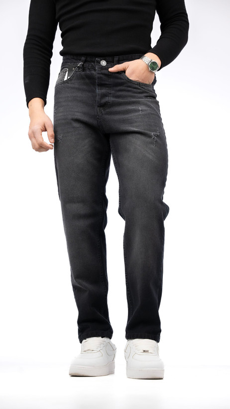 شلوار مام فیت زغالی سیر با کیفیت عالی| فوقالعاده شیک و خفن کد ۹۵۲