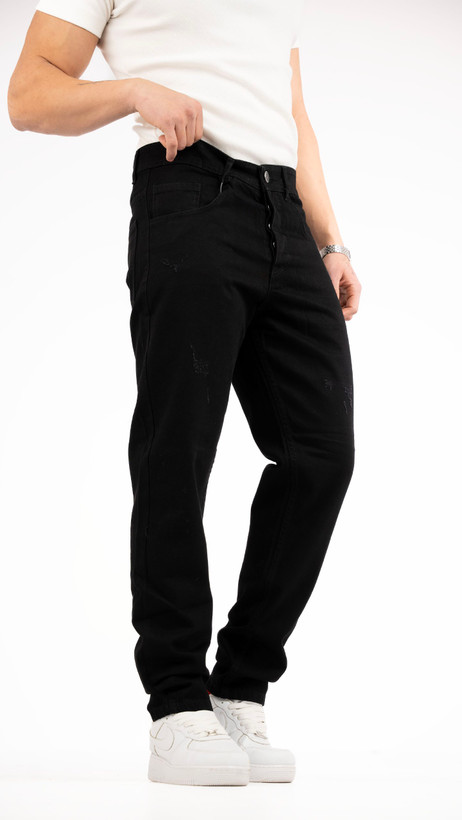 شلوار مام فیت مشکی زاپ سطحی با کیفیت عالی| فوقالعاده شیک و خفن کد 965