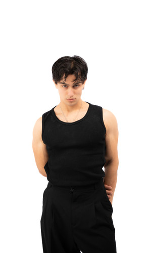 تنک تاپ مشکی کبریتی مناسب سایز 50 تا 100 کیلو | کیفیت عالی