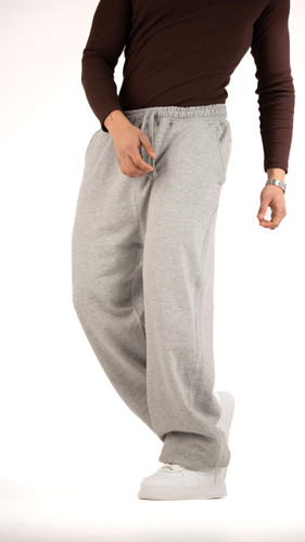 شلوار جاگر فول بگ طوسی ملانژ فوقالعاده شیک ترند 2026