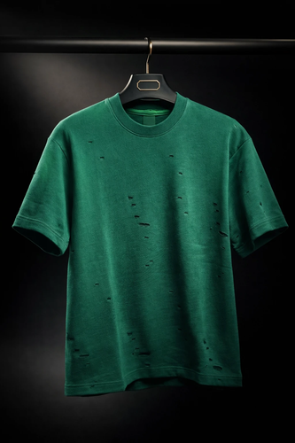 تیشرت زاپدار لش سبز با کیفیت و تنخور استثنایی