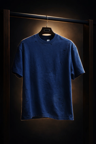 تیشرت زاپدار لش آبی با کیفیت و تنخور استثنایی