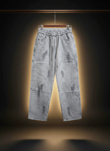 شلوار جاگر بگ گرم بالا طرح انتزاعی هنری قد ۱۱۰ سانت کد کد WD-33 با تضمین کیفیت