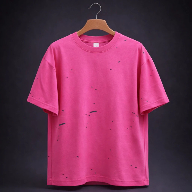 تیشرت زاپدار لش صورتی با کیفیت و تنخور استثنایی