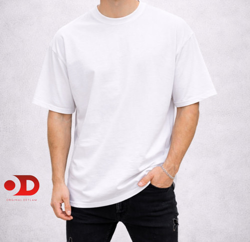 تیشرت لش ساده بیسیک سفید مردانه پارچه دورس پنبه دو نخ ۴ فصل