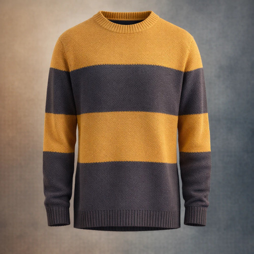 پلیور بافت خردلی قهوه ای _ اورجینال دیلم