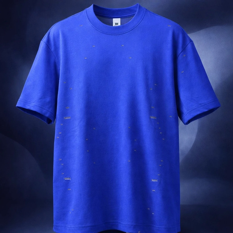 تیشرت زاپدار لش آبی با کیفیت و تنخور استثنایی