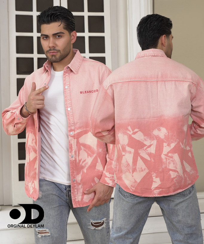 کت جین بهاره فوق لش کیفیت استثنایی | رنگ خاص صورتی دودی | اورجینال دیلم