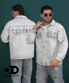 جکت جین طوسی سنگشور گلدوزی شده بهاره فوق لش کیفیت استثنایی | رنگ خاص طوسی روشن | اورجینال دیلم