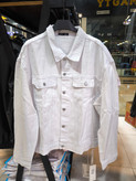 کت جین سفید مردانه | کپ لش باکسی اولد مانی | کیفیت عالی