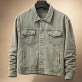 کت جین سبز صابونی مردانه | کپ لش باکسی اولد مانی | کیفیت عالی