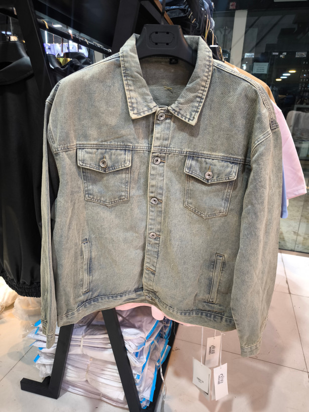 کت جین سبز صابونی مردانه | کپ لش باکسی اولد مانی | کیفیت عالی چ