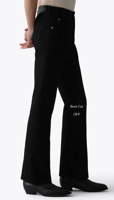 شلوار بوت کات مشکی مردانه پارچه جین گرم بالا کیفیت استثنایی