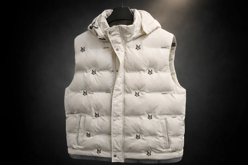 محصول لوکس|ژیله پافر برزنتی مردانه رنگ سفید خاص + کیفیت استثنای