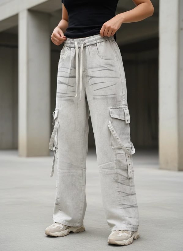 شلوار جین بالونی کاستوم شده فول بگ استایل شیک و ترند 20260*کیفیت استثنایی