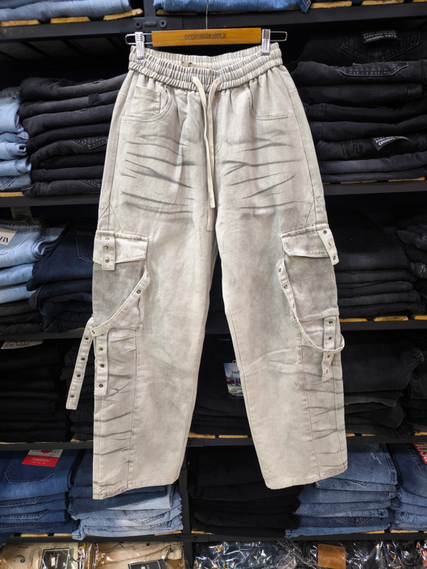 شلوار جین بالونی کاستوم شده فول بگ استایل شیک و ترند 20260*کیفیت استثنایی