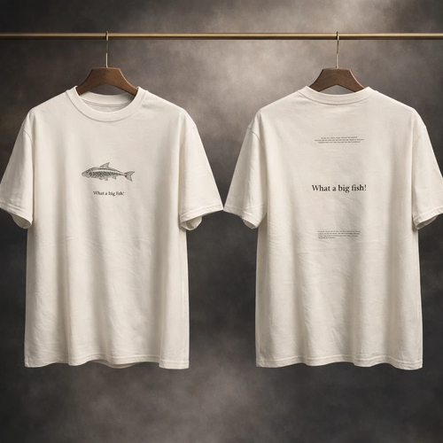 تیشرت لش سفید با طراحی ظریف پشت رو نخ پنبه درجه یک