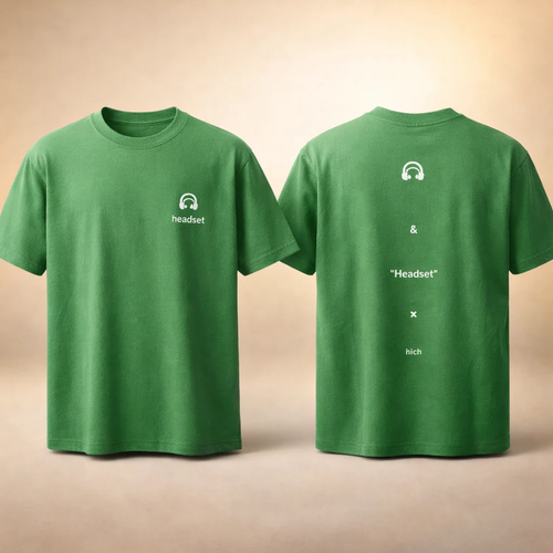 تیشرت لش سبز زمُردی با طرح پشت و رو مینیمال🎧 نخ پنبه درجه یک