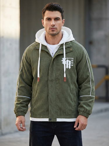 سویشرت کبریتی دو تیکه سبز مردانه | استایل اولد مانی شیک کد ۵