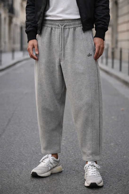 شلوار بالونی رنگ خاص سبز طوسی (Balloon Fit) | کد 9730