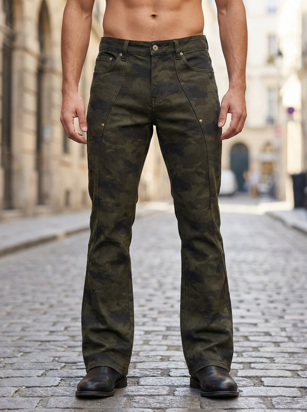 شلوار بوت کات چریکی سبز مردانه بهترین کیفیت * اورجینال دیلم